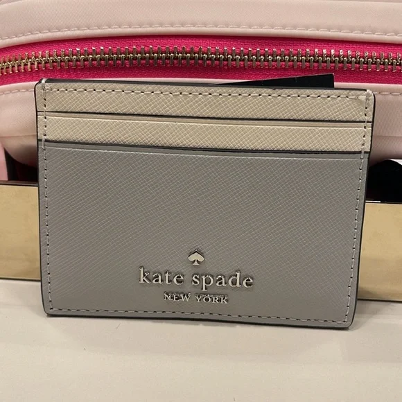 Kate Spade Madison Small Slim Card Holder
Platinum Grey Multi
NWT - Picture 6 of 16